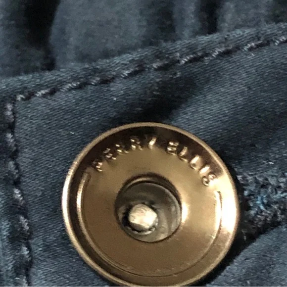 Perry Ellis Pants Men 32x30 Dark Sapphire Stretch Straight Fit Slim Casual - Picture 4 of 8